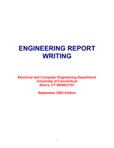 engineering report writing