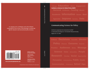 File - ISGP Communicating Science for Policy