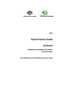 Good Practice Guide (Science) - UQ eSpace
