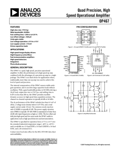 Analog Devices OP467GSZ datasheet: pdf