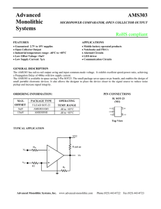 AMS303 - Advanced Monolithic Systems