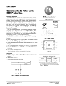 Common Mode Filter with ESD Protection
