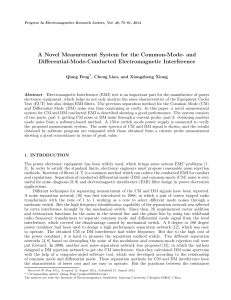 A Novel Measurement System for the Common-Mode- and