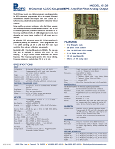MODEL 6129 8-Channel AC/DC-Coupled/IEPE Amplifier