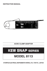 MODEL8113 Instruction Manual