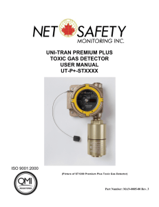 UNI-TRAN UT-P+-STXXXX Premium Plus Toxic Gas Detector