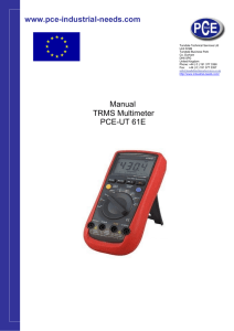 www.pce-industrial-needs.com Manual TRMS Multimeter PCE