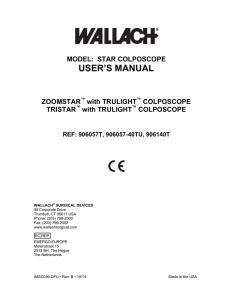 user`s manual - Wallach Surgical