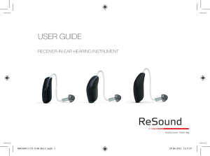 Receiver-in-the-ear user guide