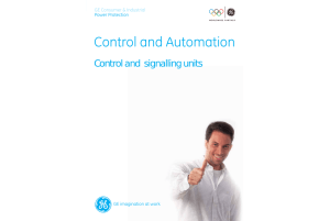 Control and signalling units