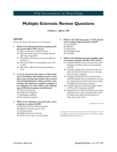 Multiple Sclerosis: Review Questions
