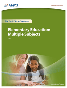 Elementary Education: Multiple Subjects