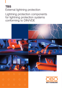 TBS. Lightning protection components for lightning - ID