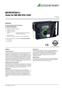 METRATESTER 5+ Tester for DIN VDE 0701-0702
