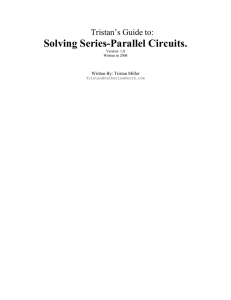 Solving Series-Parallel Circuits.