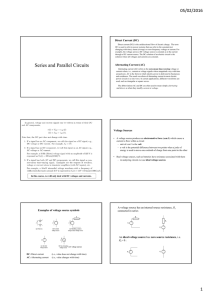 Series and Parallel Circuits
