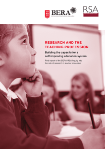 research and the teaching profession
