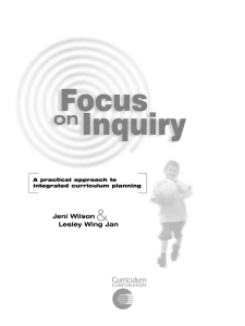 Focus on Inquiry - Ruskin Park Primary School