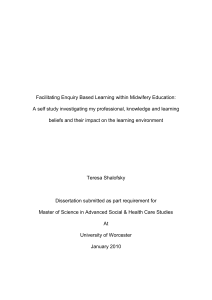 Facilitating Enquiry Based Learning within Midwifery Education: A