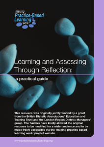 Learning and assessing through reflection: a practical guide