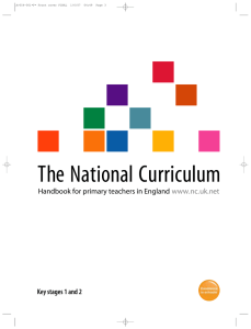The National Curriculum - The History of Education in England