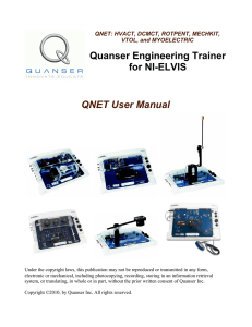 Quanser Engineering Trainer for NI