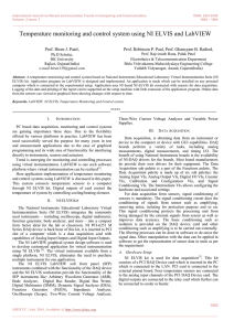 Temperature monitoring and control system using NI ELVIS and