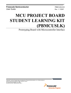 MCU Project Board Student Learning Kit User Guide