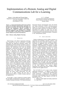 Implementation of a Remote Analog and Digital Communications