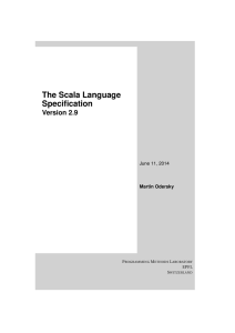 The Scala Language Specification