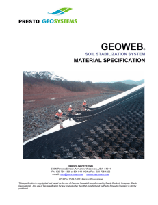 Geoweb Material Specification