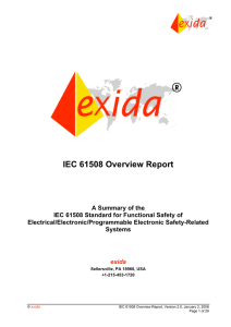 IEC 61508 Overview Report