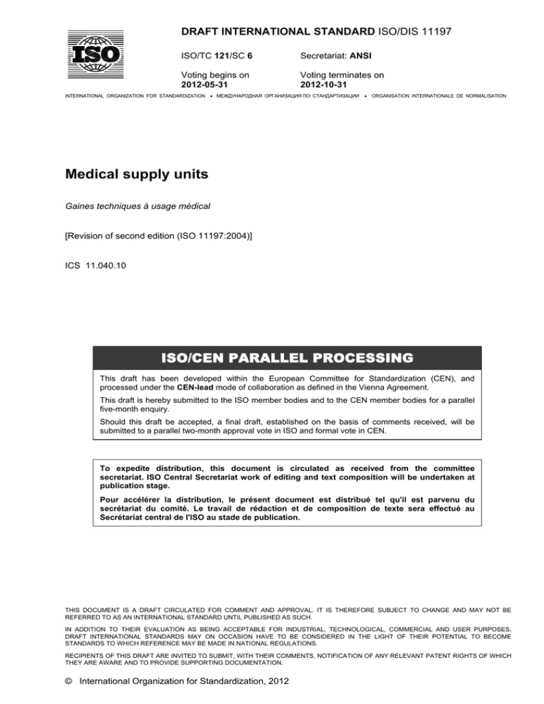 Medical supply units
