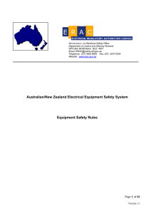 Australian/New Zealand Electrical Equipment Safety System