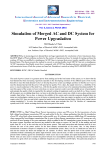 Simulation of Merged AC and DC System for Power