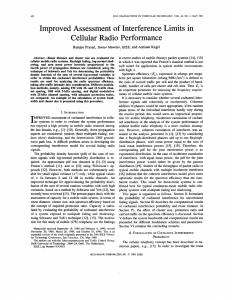 Improved assessment of interference limits in cellular radio