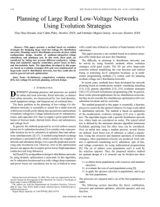 Planning of large rural low-voltage networks using