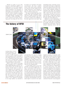 The history of RFID