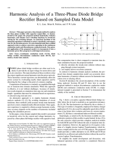 Harmonic Analysis of a Three-Phase Diode Bridge Rectifier Based