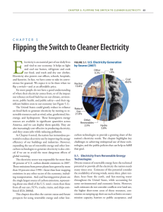 Chapter 5: Flipping the switCh to Cleaner eleCtriCity