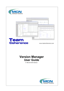 Version Manager User Guide