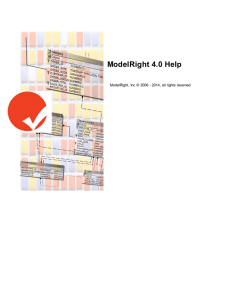 ModelRight - PDF user manual for offline reading