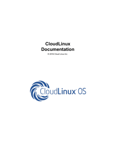 Installation - CloudLinux Documentation