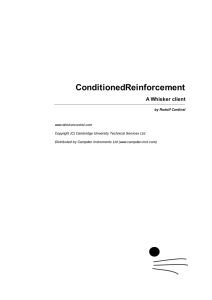 ConditionedReinforcement
