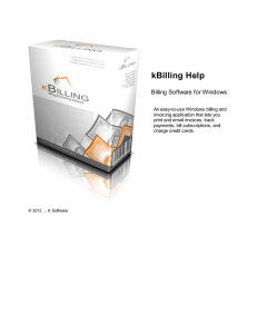 to an Adobe PDF of the kBilling manual.