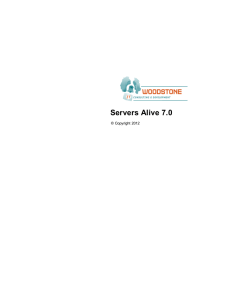 Servers Alive v7 documentation