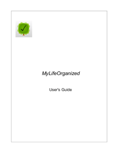 manual - MyLifeOrganized