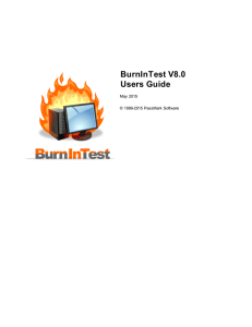 BurnInTest V8.0 - PassMark Software