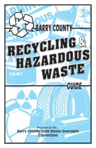 Barry County Solid Waste Oversight Committee