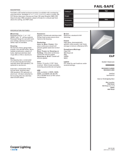 Fail-Safe CLP Sealed/Cleanroom LED spec sheet